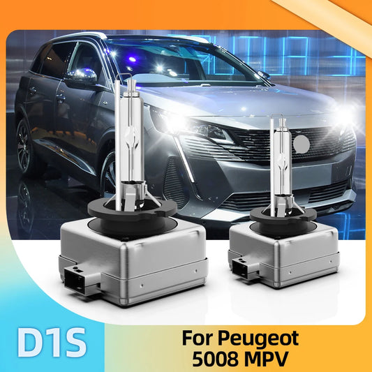 Roadsun 2x HID Xenon Headlights 35W Auto Bulbs 6000K 8000K For Peugeot 5008 5-Door Compact MPV Car Xenon Headlamps D1S Lamps 12V