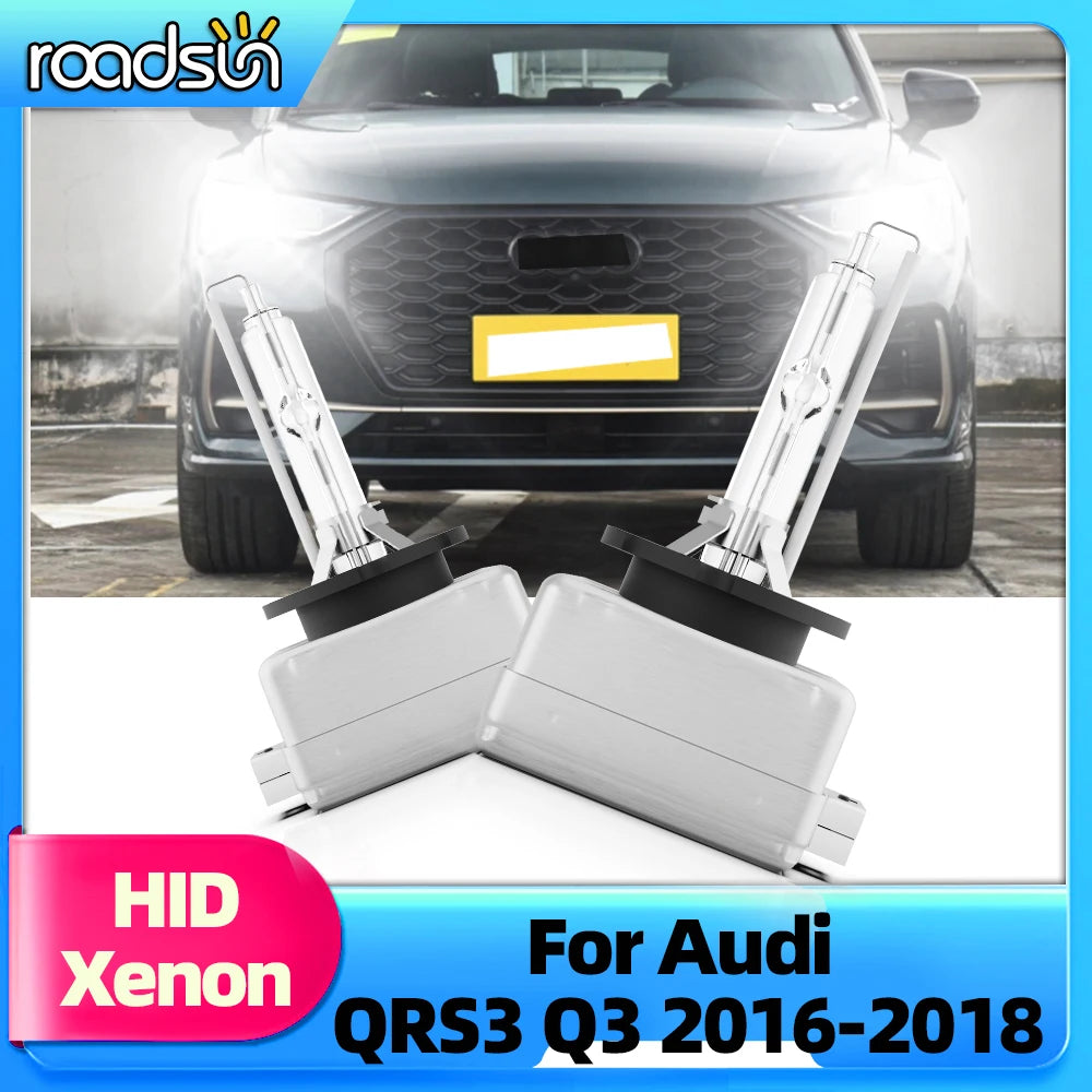 Roadsun 2Pcs HID Xenon Headlights D3S For Audi QRS3 Q3 2016 2017 2018 HID Lights 6000K 8000K 10000K Car Lamps 12V 35W Auto Bulbs
