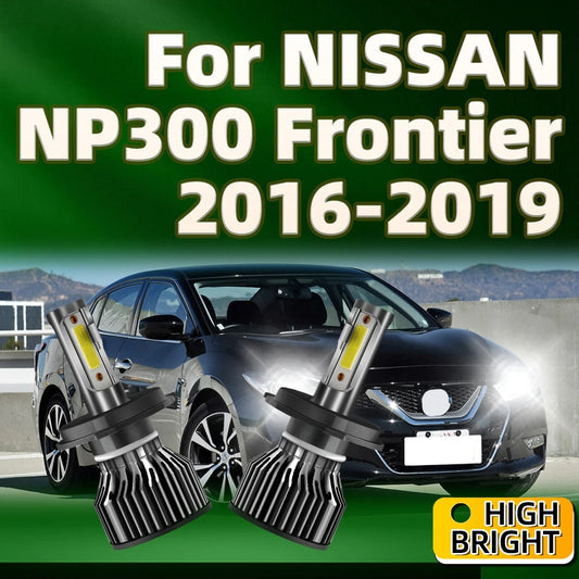 150W Led Car Headlights H4 Turbo Lamp 6000K White with COB Chip For NISSAN NP300 Frontier 2016 2017 2018 2019