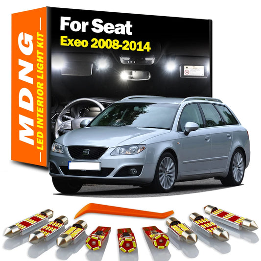21Pcs LED Interior Dome Trunk Roof Map Door Light Kit For Seat Exeo ST 3R 3R2 3R5 2008 2009 2010 2011 2012 2013 2014 Car Bulbs