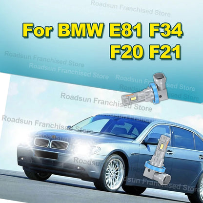 2X Car Headlight Fog Bulbs H8 H9 H11 High Power 180W 30000LM For BMW E81 F34 F20 F21