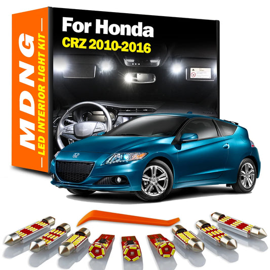 MDNG Canbus LED Interior Trunk Courtesy Light Kit Fo Honda CR-Z CRZ 2011 2012 2013 2014 2015 2016 Car Reading Bulb Accessories