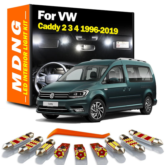 LED Bulb Interior Dome Trunk Light Kit For VW Caddy II III IV 2 3 4 MK2 MK3 MK4 1996- 2014 2015 2016 2017 2018 2019 Accessories