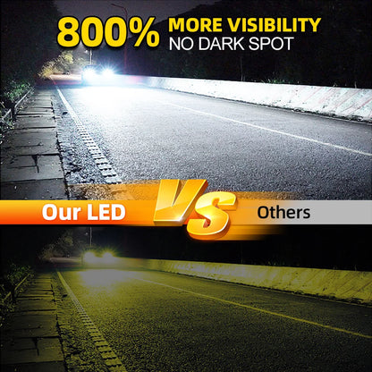 2/4x LED Bulbs For Toyota Corolla 2001-2005 2006 2007 2008 2009 2010 2011 2012 2013 Headlights 30000LM CSP 3570 Headlamps 6000K