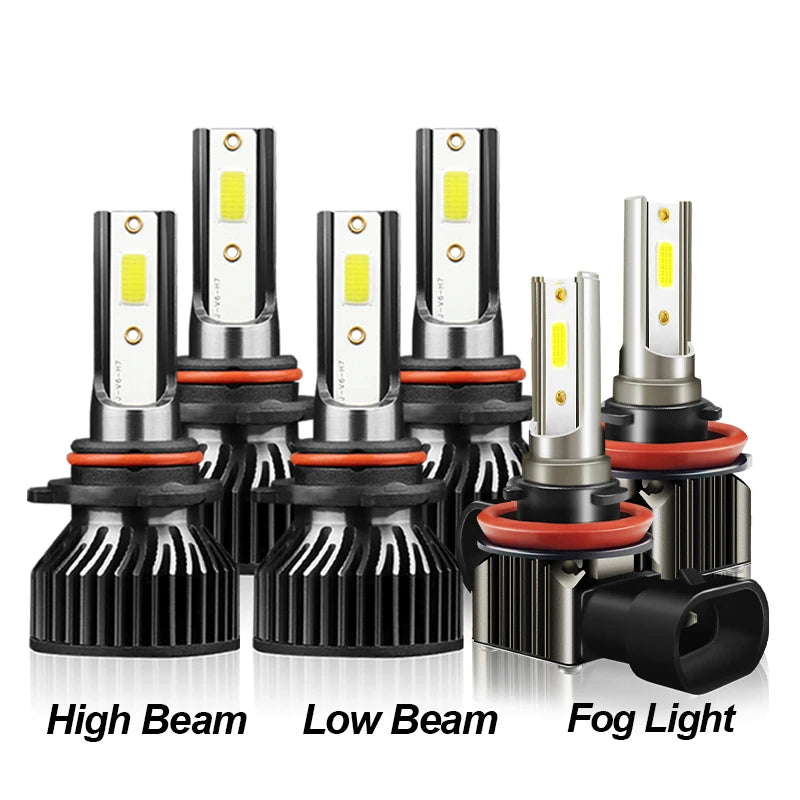 2/4/6Pcs 150W LED Headlight High Power 9005 9006 Turbo Lamp 6000K Car Fog Light H11 For Ford Explorer 2011 2012 2013 2014 2015
