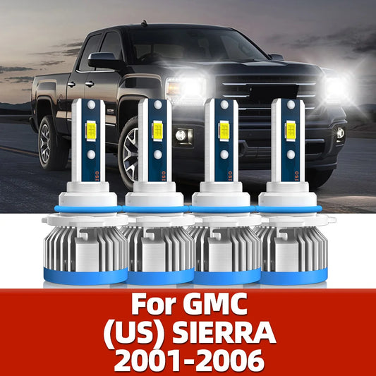 120W 20000LM Led Headlights For GMC SIERRA 2001 2002 2003 2004 2005 2006 Lamp Bulbs CSP 6000K Car Front High Low Auto Lights 12V