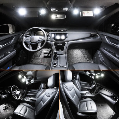 10Pcs Canbus Car LED Interior Ceiling Light Map Dome Trunk Number Plate Bulbs Kit For Renault Kardian 2024 2025 Accessories