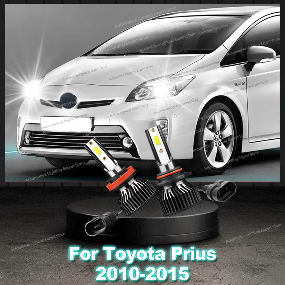 2/4Pcs 25000LM LED Canbus Car Headlight Plug-N-Play Bulbs Auto Lamp For Toyota Prius 2010 2011 2012 2013 2014 2015