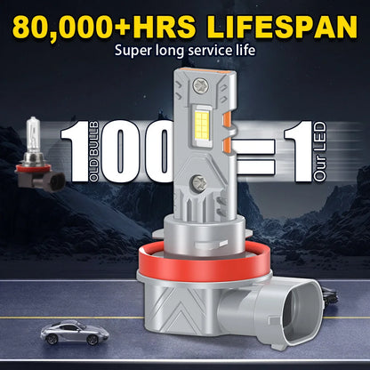 2/6Pcs For Ford Escape 2005 2006 LED Car Front Headlights 30000LM Plug&Play High Low Beam Headlamp 6000K Fog Bulbs 12V Accessory