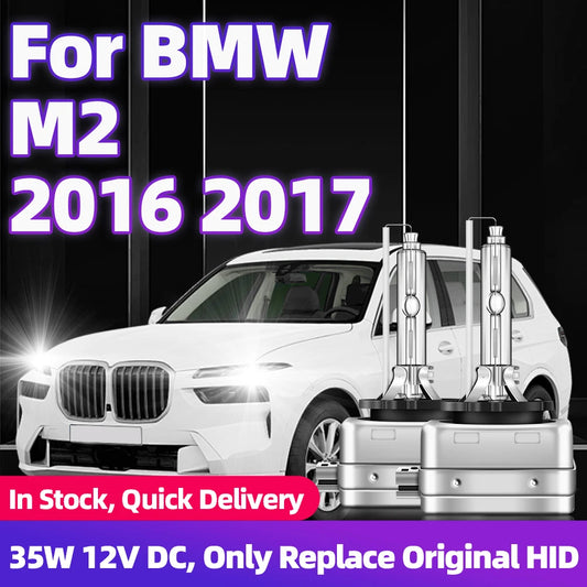 2x For BMW M2 2016 2017 DC 12V D1S HID Bulbs Automobiles HID Xenon Headlight Lamp D1 Car Front Headlamps 6000K 8000K Replacement