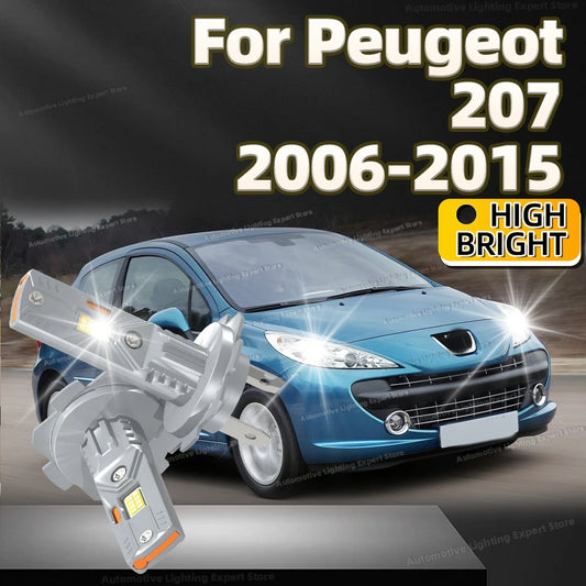 2Pcs LED Headlights Canbus Car Lamp 30000LM Super Bright Light Bulbs For Peugeot 207 2006 2007 2008 2009 2010 2011 2012 13 2014