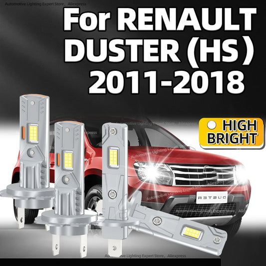4Pcs 150W Led Headlight H1 H7 Car Headlamp Kit 6000K White Brightness For Renault Duster 2011 2012 2013 2014 2015 2016 2017 2018