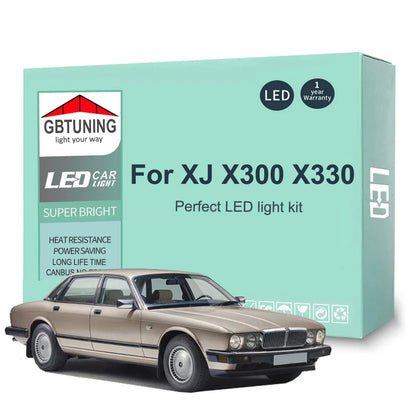 21Pcs Car Accessories For Jaguar XJ X300 X330 XJ6 XJ12 XJR 1994-1997 Canbus Vehicle Reading Trunk LED Interior Light Bulb Kit