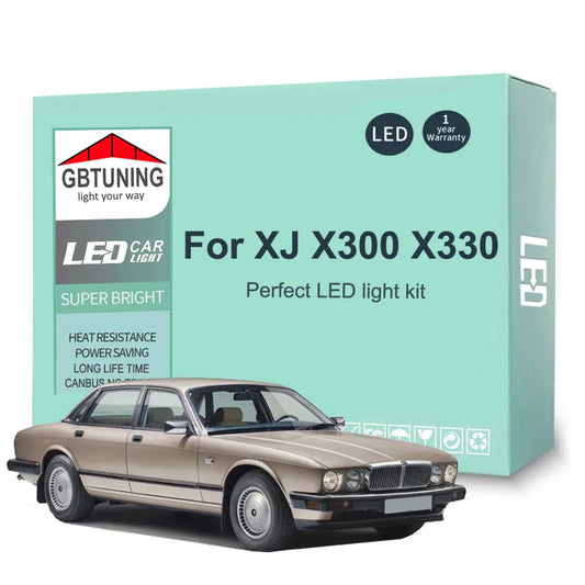 21Pcs Car Accessories For Jaguar XJ X300 X330 XJ6 XJ12 XJR 1994-1997 Canbus Vehicle Reading Trunk LED Interior Light Bulb Kit