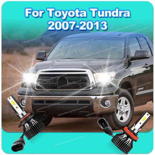 2/4Pcs Led Headlight Lamp Bulb Turbo Canbus 12v 180W High Power For Toyota Tundra 2007 2008 2009 2010 2011 2012 2013
