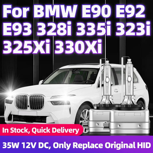2x For BMW E90 E92 E93 328i 335i 323i 325Xi 330Xi DC 12V 35W HID Bulbs Auto HID Xenon Headlights D1S Xenon Head Lamp 6000K 8000K