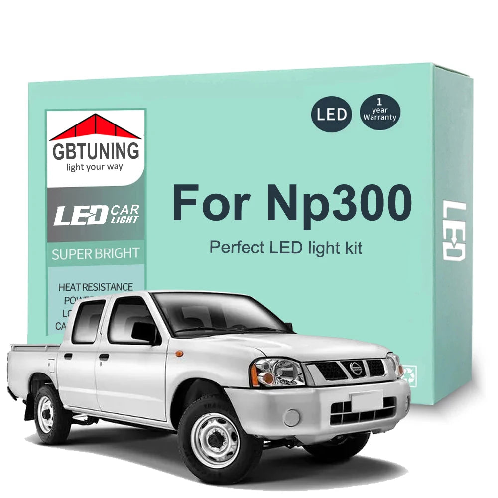 7Pcs Canbus LED Interior Light Bulb Kit For Nissan Navara Np300 Frontier 2016 2017 2018 2019 2020 2021 2022 Vehicle Indoor Lamp