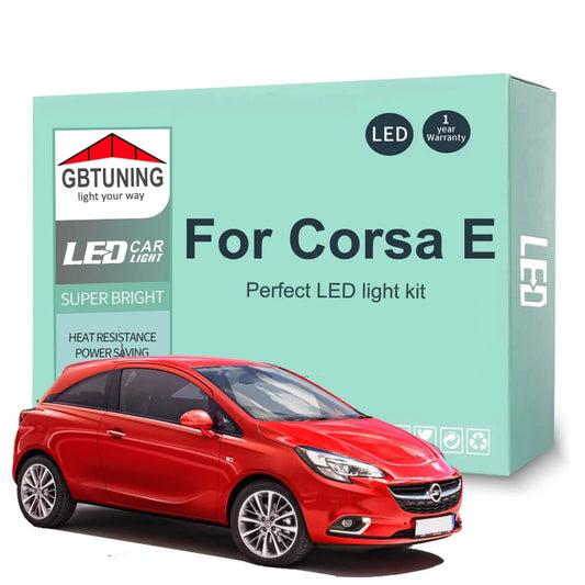 11Pcs LED Interior Light Bulb Kit For Opel Vauxhall Corsa E 2015 2016 2017 2018 2019 Canbus Car Indoor Reading Dome Trunk Lamp