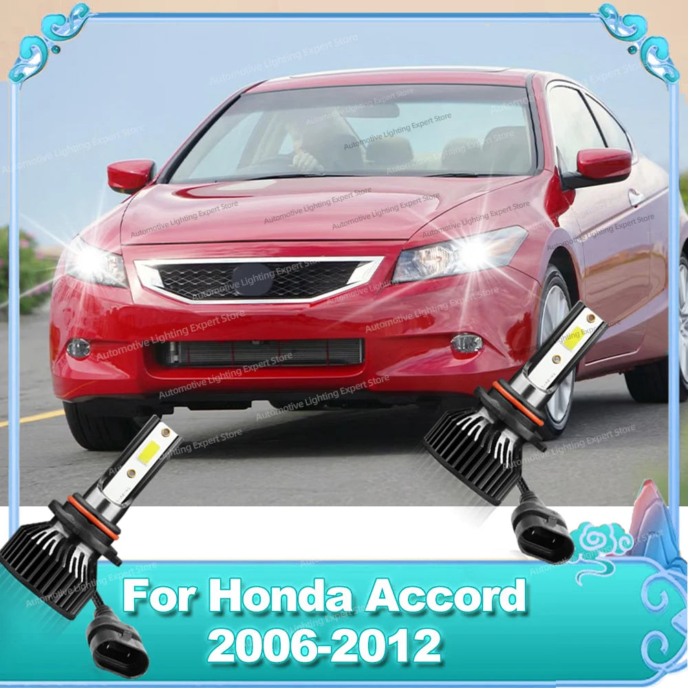 2/4Pcs Led Canbus Car Headlight Bulbs 180W 6000K Lamps With Fan For Honda Accord 2006 2007 2008 2009 2010 2011 2012