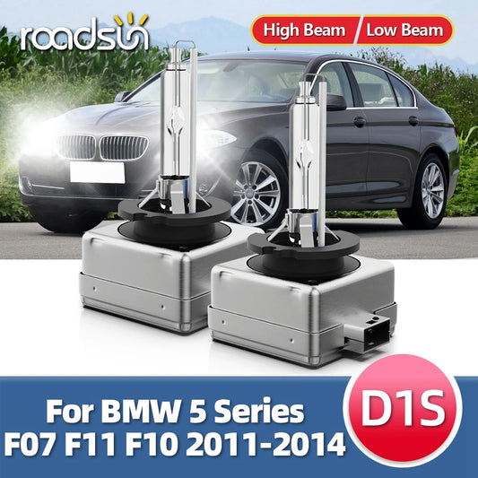 Roadsun 2PCS For BMW 5 Series F07 F11 F10 2011 2012 2013 2014 Car D1S 6000K 8000K Bulbs HID Xenon Headlights 12V DC Headlamp 35W