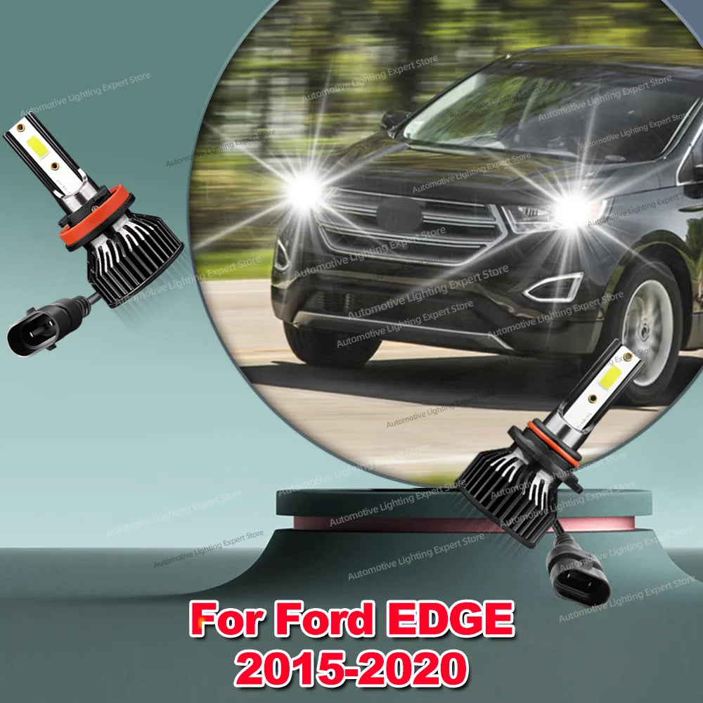 2/4Pcs LED Car Headlight 180W CANBUS Bulb H11 HB3 Super Bright Auto Lamp For Ford EDGE 2015 2016 2017 2018 2019 2020