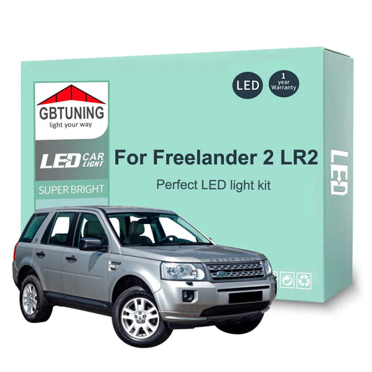 14Pcs LED Interior Light Bulb Kit For Land Rover Freelander 2 LR2 2007 2008 2009 2010 2011 2012 2013 Car Dome Map Trunk Canbus