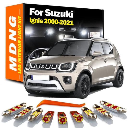 MDNG Canbus LED Interior Map Dome Light Kit For Suzuki Ignis 2000-2013 2014 2015 2016 2017 2018 2019 2020 2021 Car Led Bulbs