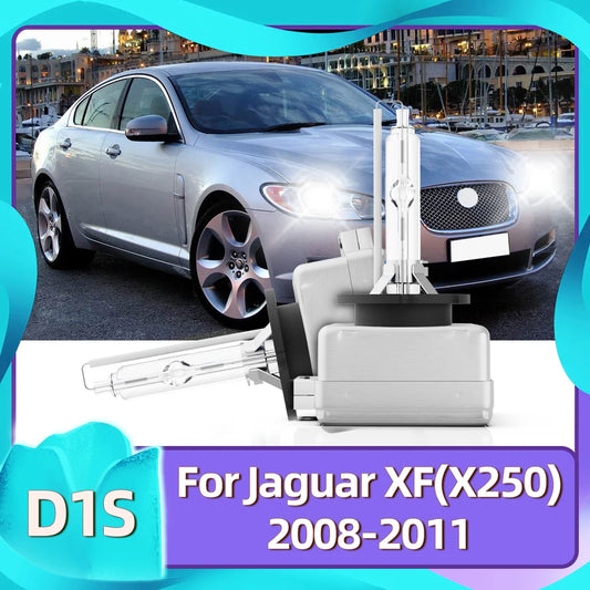 Roadsun 1Pair For Jaguar XF(X250) 2008 2009 2010 2011 Headlight 35W D1S Bulb HID Xenon Lamp 12V Light Replacement 6000K White