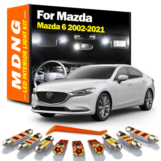 MDNG For Mazda 6 Mazda6 2002-2015 2016 2017 2018 2019 2020 2021 Vehicle LED Interior Map Dome Light Kit Car Led Bulbs Canbus
