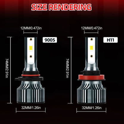 2/4X Car Headlights LED For Chevrolet Avalanche 1500 2500 2002 2003 2004 2005 Auto Bulbs 120W 20000LM Light Super Bright Lamps