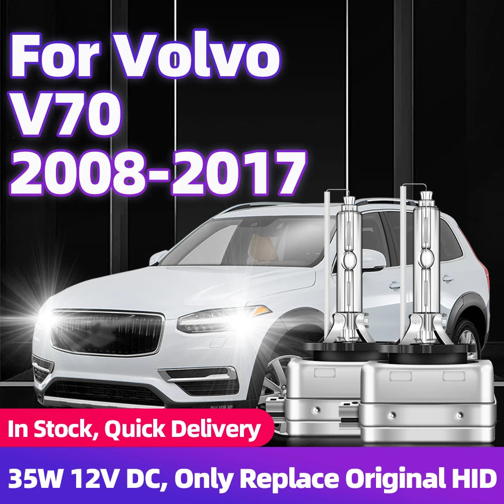 2x Lamp For Volvo V70 2008-2017 2009 2010 2011 2012 2013 2014 2015 2016 HID Xenon Bulbs 35W 6000K 8000K D1S Xenon Headlights 12V