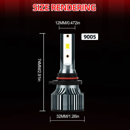 2/4x Led Headlight Bulbs 20000LM Automobile Turbo Head Lamps For Chevrolet Equinox 2005-2020 2006 2007 2008 2009 2010 2011 2012