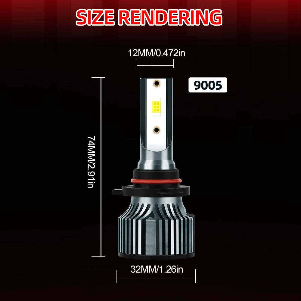 2/4x LED Car Headlight Lights 6500K 120W Auto Lamp Bulbs For Chevrolet Equinox LT Sport 2010-2012 2013 2014 2015 2016 2017 2018