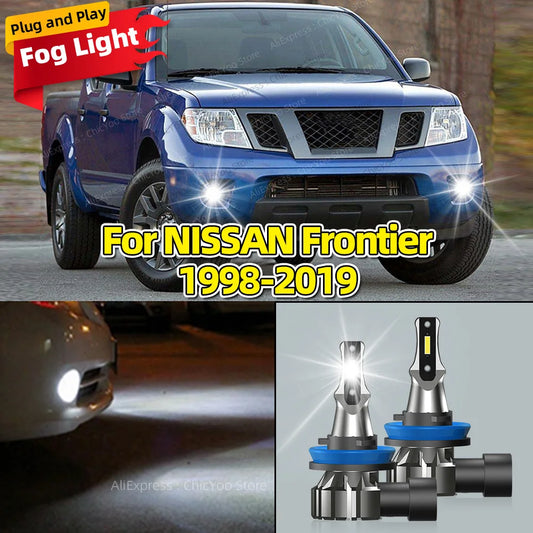 6000K LED Front Fog Lamp Car Light Bulb For NISSAN Frontier 1998-2010 2011 2012 2013 2014 2015 2016 2019 with CSP CHip 20000LM