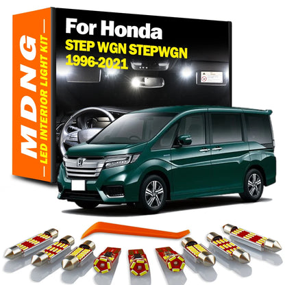 MDNG Canbus LED Interior Light Kit For Honda STEP WGN STEPWGN 1996-2014 2015 2016 2017 2018 2019 2020 2021 Car Accessories Lamp