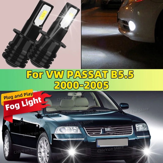 For VW PASSAT B5.5 2000 2001 2002 2003 2004 2005 2X LED Car Light Front Bulb Fog Lamp 20000LM Ultra Bright High Quality