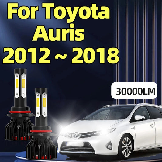 LED Car Headlight 4Side Chip Bulb 30000LM 6000K 9012 HIR2 Auto Lamp For Toyota Auris 2012 2013 2014 2015 2016 2017 2018