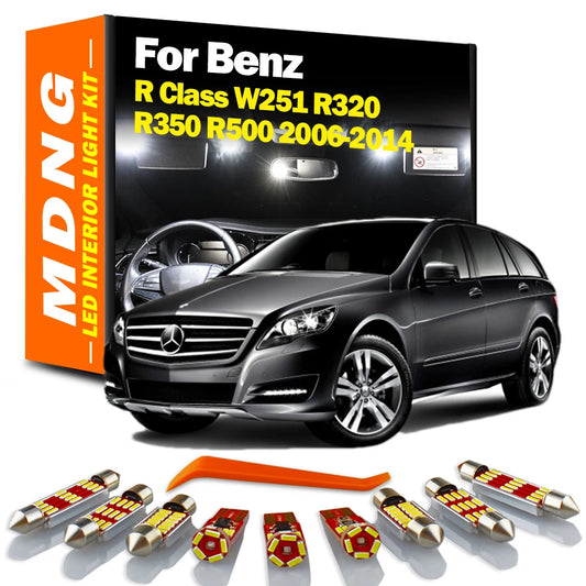 MDNG 22X Canbus For Mercedes Benz R Class W251 R320 R350 R500 2006-2012 2013 2014 Vehicle LED Interior Map Dome Trunk Light Kit