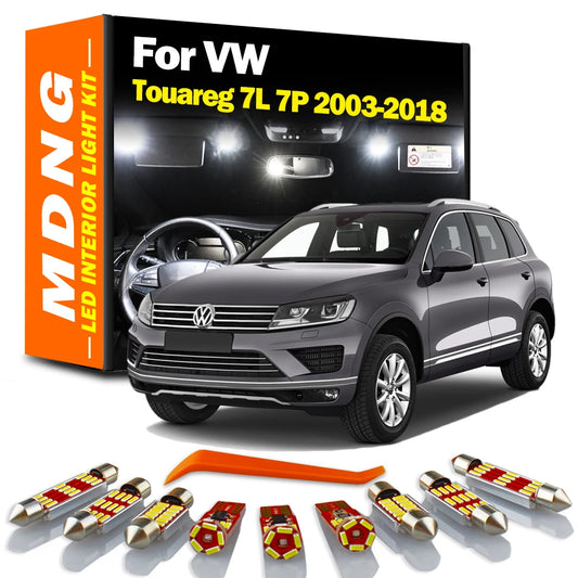 LED Interior Readng Dome Map Trunk Roof Light Kit For VW Volkswagen Touareg 7L 7P 2003- 2013 2014 2015 2016 2017 2018 Car Bulbs