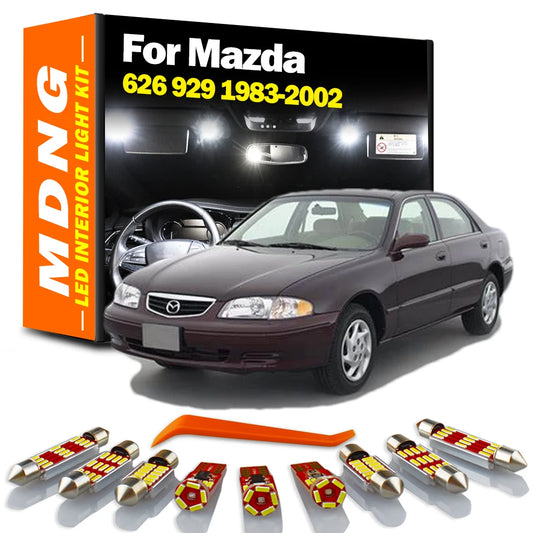 MDNG LED Interior Reading Trunk Bulbs Light Kit For Mazda 626 929 1983-1993 1994 1995 1996 1997 1998 1999 2000 2001 2002 Canbus