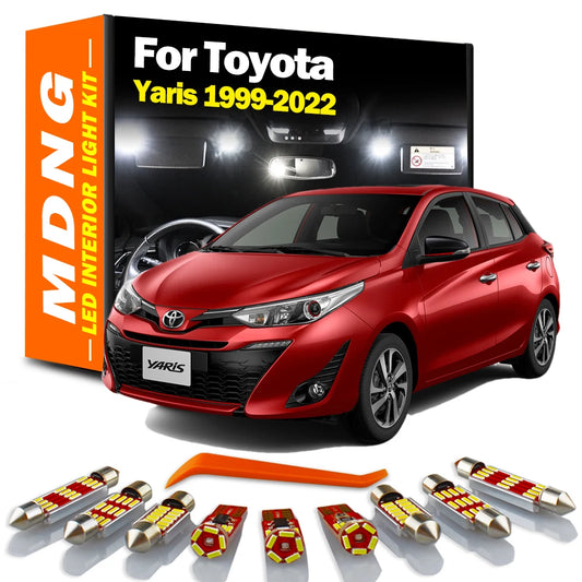 MDNG Canbus LED Interior Dome Map Light Kit For Toyota Yaris 1999-2014 2015 2016 2017 2018 2019 2020 2021 2022 Car Led Bulbs
