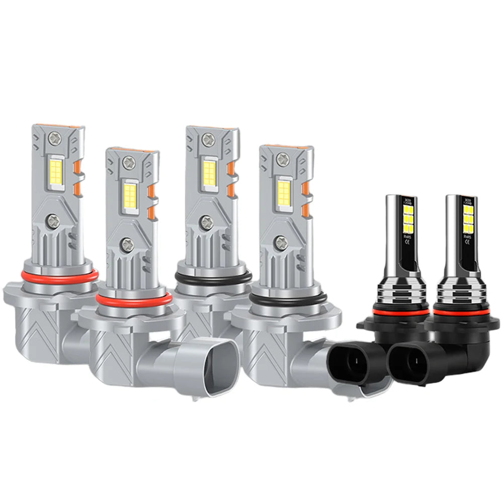 2/6Pcs LED Car Lamp Bulbs 6000K For Toyota Solara 2002 2003 Auto Headlights 30000LM Headlamps CSP Chips LED Fog Lights Plug&Play