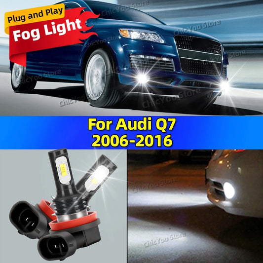 2X LED Car Light Front Fog Lamp Bulb 20000LM Ultra Bright For Audi Q7 2006-2016 2007 2008 2009 2010 2011 2012 2013 2014 2015