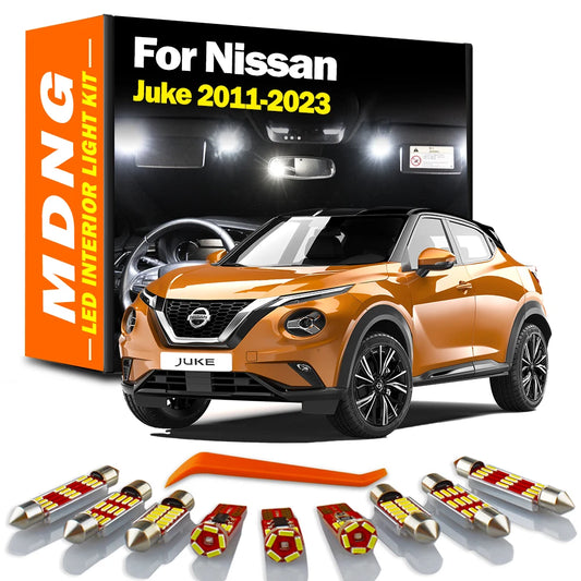 MDNG LED Bulbs Interior Map Dome Light Kit For Nissan Juke 2011- 2013 2014- 2017 2018 2019 2020 2021 2022 2023 Car Accessories