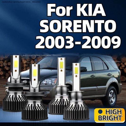 150W High Power H7 LED Headlight Bulbs H1 Auto Lights 6000K with Fan For KIA SORENTO 2003 2004 2005 2006 2007 2008 2009