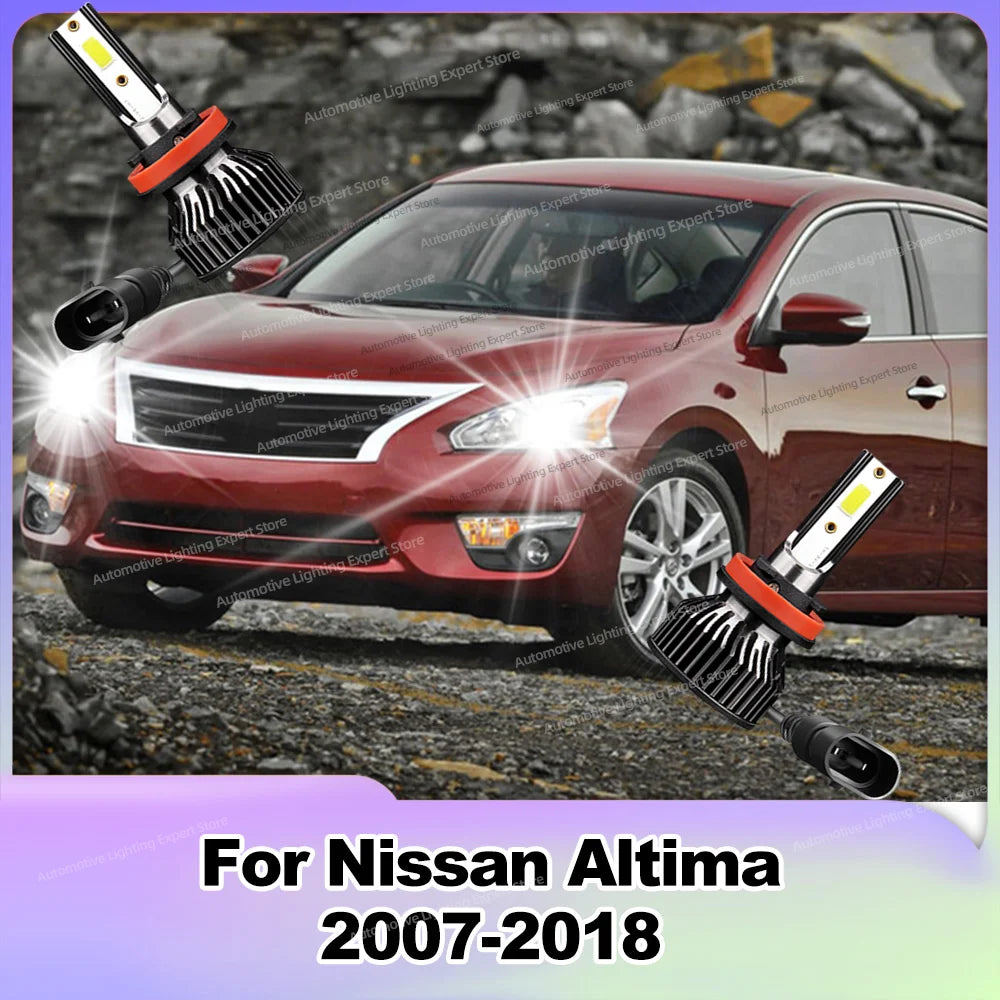 2/4PCS Led Lights High Quality 25000Lm Headlight Bulb 6000K Lamp For Nissan Altima 2007-2018 2008 2009 2010 2011 2012 2013 2014