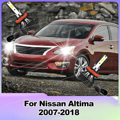 2/4PCS Led Lights High Quality 25000Lm Headlight Bulb 6000K Lamp For Nissan Altima 2007-2018 2008 2009 2010 2011 2012 2013 2014