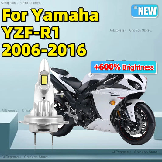 Led Light Motorcycle Headlight 6000K Lamp Moto Bulbs For Yamaha YZF-R1 2006 2007 2008 2009 2010 2011 2012 2013 2014 2015 2016