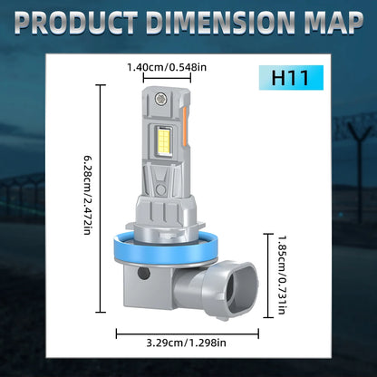 2X Car Headlight Bulbs High Power 180W 30000LM For Audi A4 8K B8 B7 B6 8H 8J
