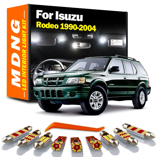 LED Interior Map Dome Trunk Light Kit For Isuzu Rodeo 1990-1997 1998 1999 2000 2001 2002 2003 2004 No Error Car Bulb Accessories